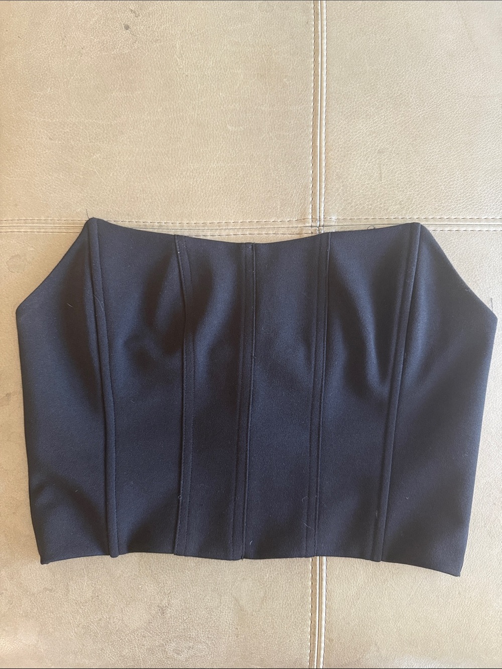 Nasty Gal Black Croft Corset Top Size Medium